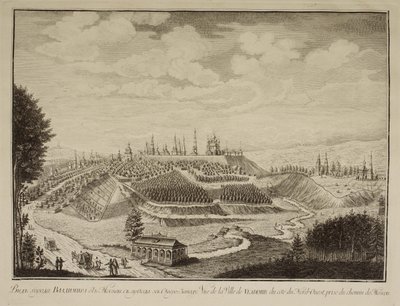 Vue de la ville de Vladimir, 1769 - Mikhail Ivanovich Makhaev