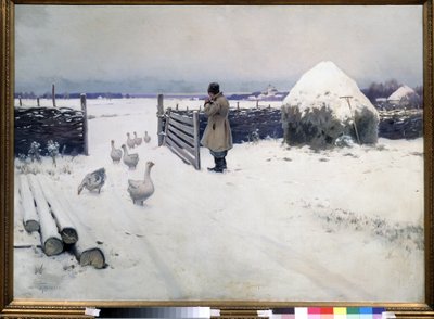 Les premières neiges sont tombées - Mikhail Markianovich Germashev