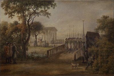 Changement de la garde au pré de la tsarine à Saint-Pétersbourg, 1799 - Mikhail Matveevich Ivanov