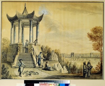 Le pavillon grand caprice dans le parc Catherine à Tsarkoie Selo - Mikhail Matveevich Ivanov