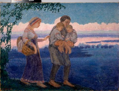 Le retour au foyer le soir - Mikhail Nikolayevich Yakovlev