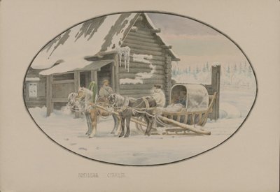 Station postale, 1862 - Mikhail Stepanovich Znamensky