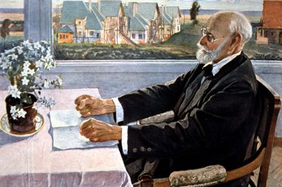 Ivan Pavlov dans sa maison, près de Saint-Pétersbourg - Mikhail Vasilievich Nesterov