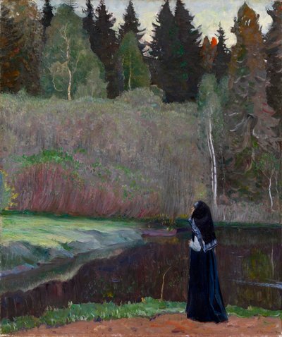 Le chant du rossignol - Mikhail Vasilievich Nesterov