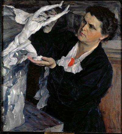 Portrait du sculpteur Vera Mukhina - Mikhail Vasilievich Nesterov
