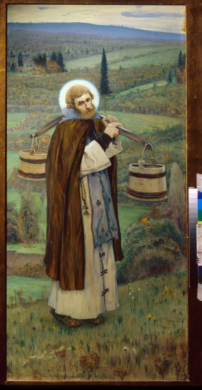 Les travaux de Saint Serge - Mikhail Vasilievich Nesterov