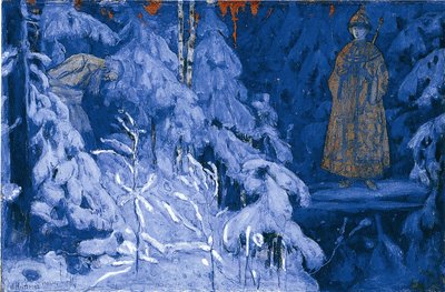Ivan Soussanine reçoit une vision de Mikhaïl Fiodorovitch - Mikhail Vasilievich Nesterov