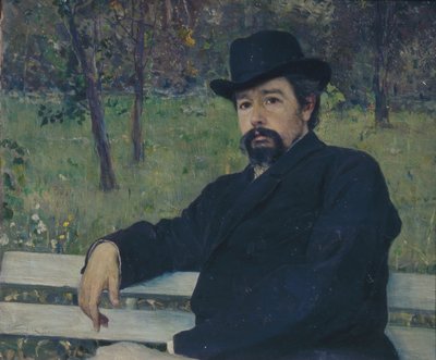 Portrait du peintre Nikolaï Alexandrovitch Yaroshenko 1846-1898, 1897 - Mikhail Vasilievich Nesterov