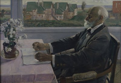Portrait du physiologiste, psychologue et médecin Ivan P. Pavlov 1849-1936 - Mikhail Vasilievich Nesterov