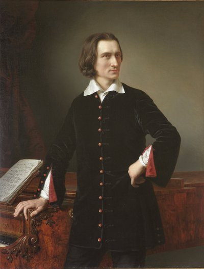 Portrait de Franz Liszt - Miklós Barabás