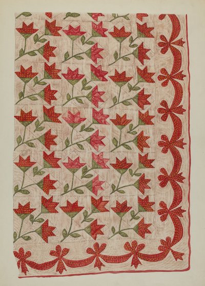Couette appliquée - Mildred E. Bent