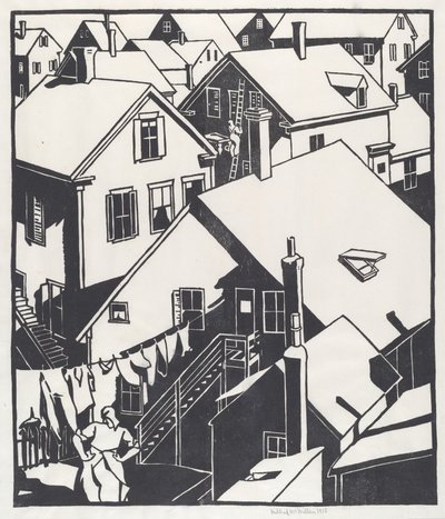 Toits de maisons - Mildred McMillen