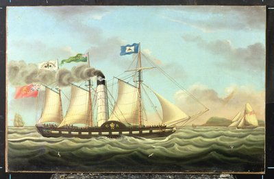 Le paquebot à vapeur "Saint Patrick" sur la ligne Liverpool-Dublin, 1827 - Miles Walters