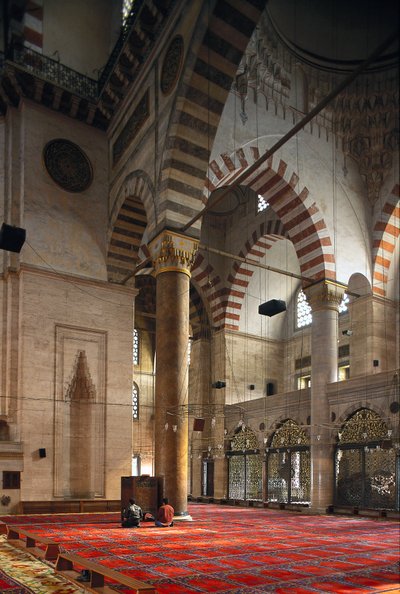 Intérieur de la mosquée Suleymaniye - Mimar Sinan