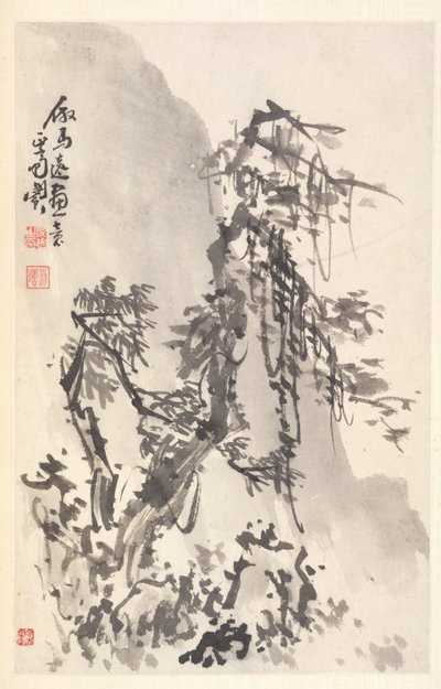 Paysage à la manière de Ma Yuan - Min Zhen