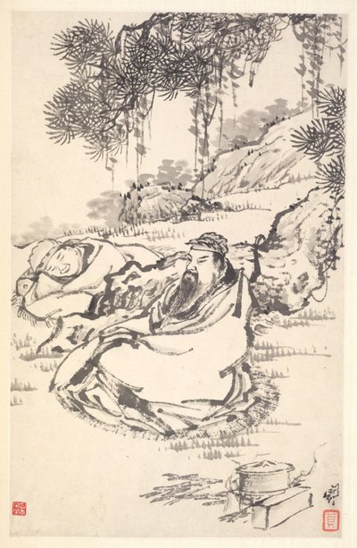 Lu Tong et serviteur - Min Zhen