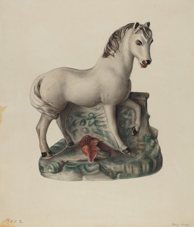 Cheval en craie - Mina Lowry