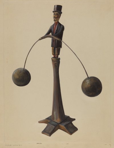 Homme équilibriste allemand de Pennsylvanie - Mina Lowry
