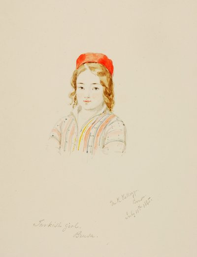 Fille turque, Brusa, 1845 - Miner Kilbourne Kellogg