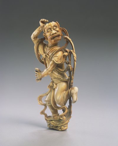 Figure de Kui xing (ivoire sculpté) - Ming Dynasty Chinese School