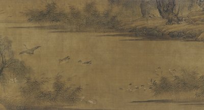 Oiseaux sur un étang d