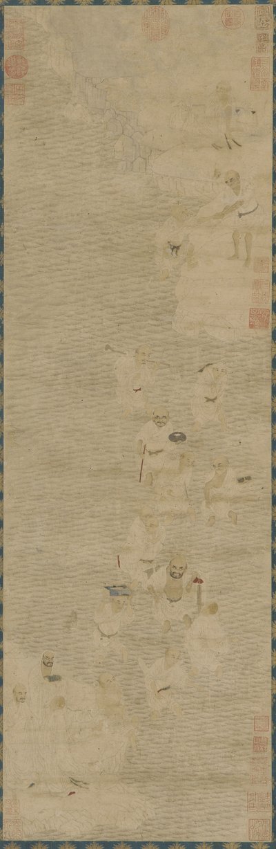 Luohan traversant une rivière, XVIe-XVIIe siècle - Ming Dynasty Chinese School