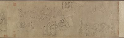 La captivité de Cai Wenji, 14e-15e siècle - Ming Dynasty Chinese School