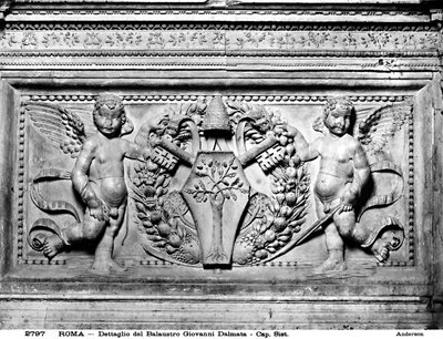 Détail de la transenne de la chapelle Sixtine, c.1484 - Mino da Fiesole
