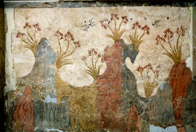 Art minoen : « Printemps » Fresque d