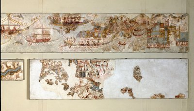 Art minoen : « expédition navale » Fresque d