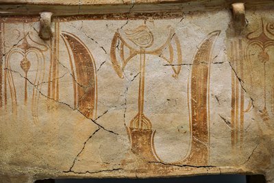 Coffre minoen larnax décoré de cornes de consécration - Minoan