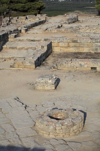 Site archéologique minoen de Phaistos, vue sur le complexe nord-est - Minoan
