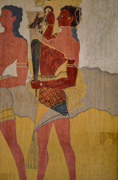 Reconstruction de la fresque de la procession - Minoan