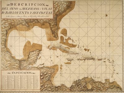 Carte du golfe du Mexique et des îles des Caraïbes - Miol Polo