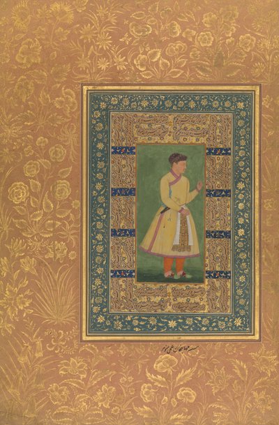 Portrait de Zamana Beg, Mahabat Khan, Folio de l