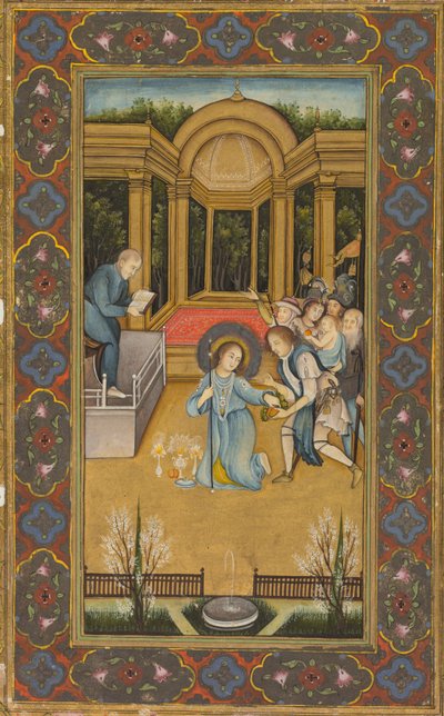 Jésus parmi les docteurs dans le Temple, vers 1760 - Mir Kalan Khan