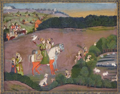 Sultan Baz Bahadur et Roopmati, vers 1735 - Mir Kalan Khan