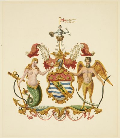 Armoiries de la Société des Marchands Aventuriers, vers 1830 - Miss (attr.to) Braikenridge