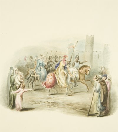 Entrée de la reine Mathilde au château de Bristol - Miss Martha Bird