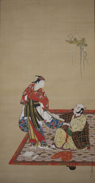Samouraï et Wakashu Bushi, début du 18e siècle - Miyagawa Issho