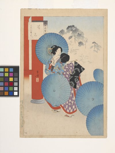 Observation des fleurs, dames de l