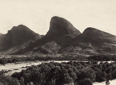 Chaîne de montagnes en forme de profil humain - Modestino Baldinetti