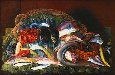 Grande Nature Morte aux Poissons ; Large Still Life with Fish - Moise Kisling