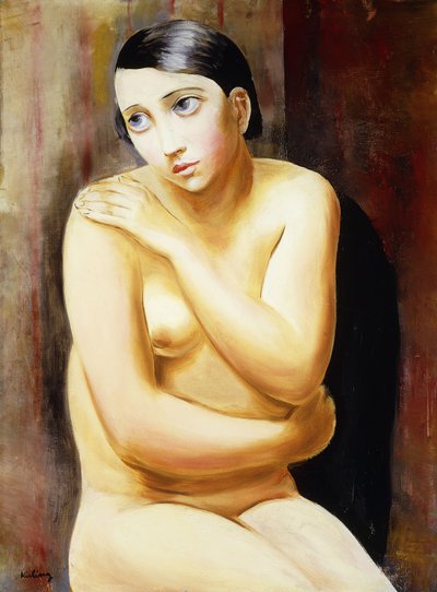 Femme nue assise ; Femme Nue Assise - Moise Kisling