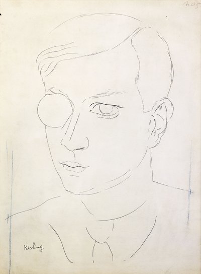 Portrait de Tristan Tzara ; Portrait de Tristan Tzara - Moise Kisling