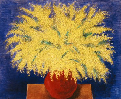 Vase de mimosas - Moise Kisling