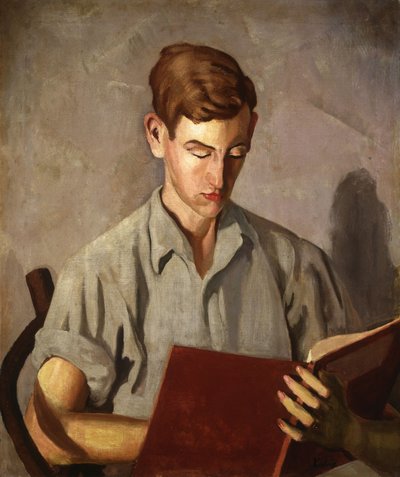 Young Boy Reading; Jeune Garcon Lisant - Moise Kisling