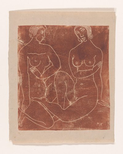 Deux femmes nues assises - Moissej Kogan
