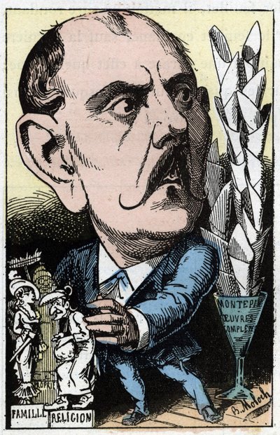 Portrait de Xavier de Montépin (Xavier Henri Aymon Perrin, comte de Montépin) (1823-1902), écrivain français - Moloch