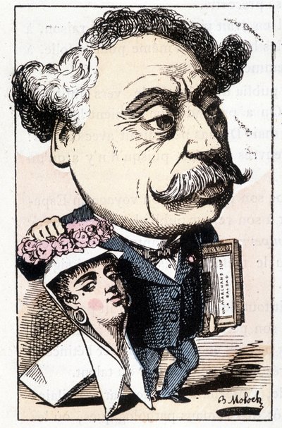 Caricature par Alexandre Dumas Fils, par Moloch - Moloch